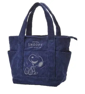 스누피 토트백 코듀로이 백 snoopy SNOOPY