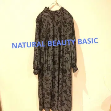 새상품급 NATURAL BEAUTY BASIC 플리츠 원피스 S