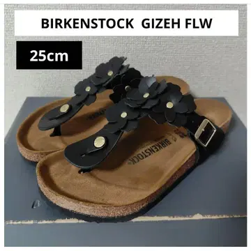 BIRKENSTOCK GIZEH FLW 블랙 size39 25cm