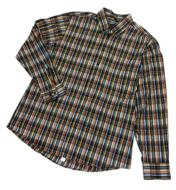 LORENZO CALVINO MILANO 멀티 컬러 체크 긴팔 셔츠