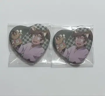 닌타마 란타로 난자타운 젠포우지 이사쿠 하트 캔뱃지 캔뱃지