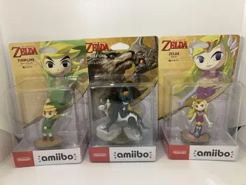 amiibo 젤다의 전설 툰링크 젤다 울프링크 3개 세트