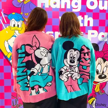 PLAZA MINiPLA 한정판 아이템 [ 디즈니 자카드 가디건