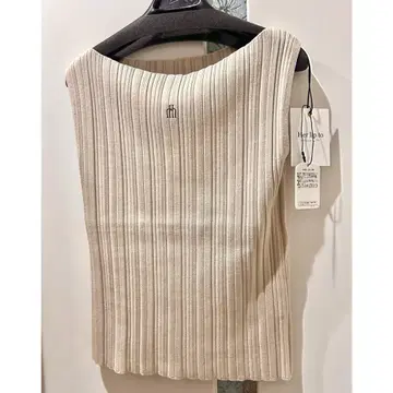 Herlipto 니트 Ribbed Boat-Neck Knit Top