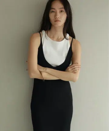 etre tokyo 골지 아메슬리 탱크탑 화이트