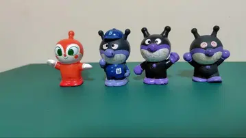호빵맨, 바이킨맨, 짤랑이, 야나세 타카시 손가락 인형 애니메이션 인형