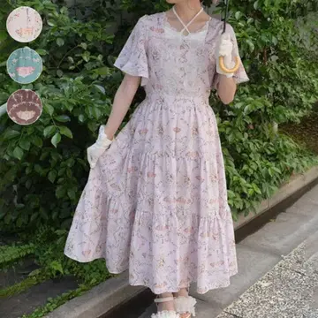 axes femme 레로즈 패턴 원피스