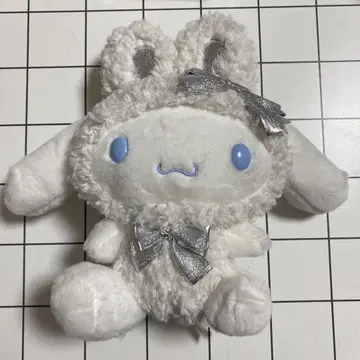 새상품 산리오 봉제 인형 후와후와 스노우 래빗 시나모롤