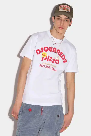 DSQUARED2 디스퀘어드 Pizza CREW T-Shirt