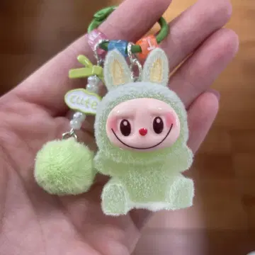 라부부 키링 LABUBU 그린 귀여워