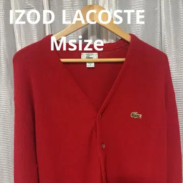 Lacoste IZOD USA 제작 70~80년대 아크릴 가디건 M
