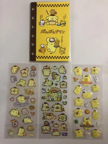4점 세트 골라줘 씰 수첩 폼폼푸딩 산리오