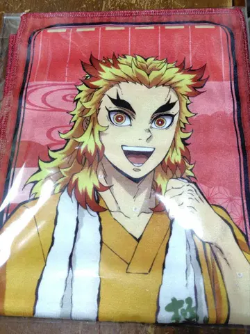 극락탕 귀멸의 칼날 머플러 타월 렌고쿠 쿄쥬로