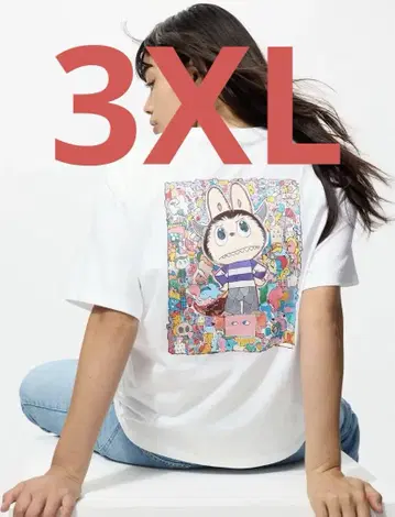 유니클로 팝마트 더 몬스터즈 라부부 UT 3XL 티셔츠