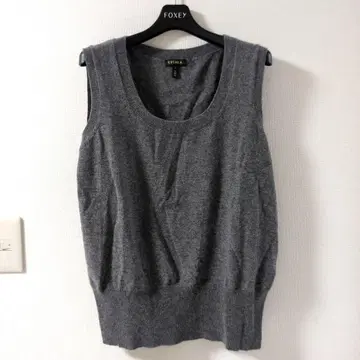 에스카다 니트 베스트 캐시미어 그레이 L