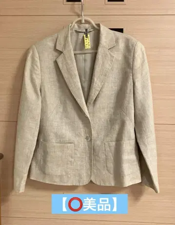 [셋업 가능] 로라 애슐리 린넨 자켓 베이지 M