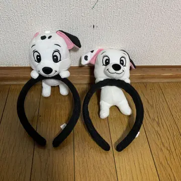 TDR 101마리 강아지 봉제 인형 머리띠 2개