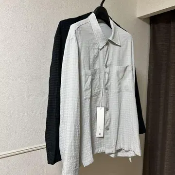 WYM LIDNM RAYON JACQUARD CROPPED SHIRT