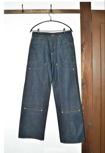 TOM WORKS Wknee WORK PANTS - indigo -