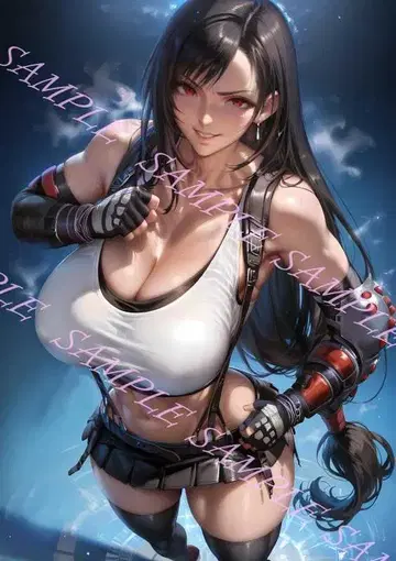 티파 록하트 FF7 포스터 브로마이드 A4 No.105