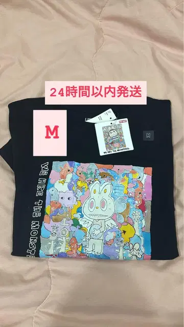 UNIQLO POPMART UT 유니클로 팝마트 라부부 블랙 M