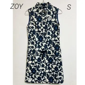 0478 ZOY 조이 꽃무늬 슬리브리스 원피스 골프웨어 36