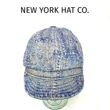 희귀 NEW YORK HAT CO. USA 제작 데님 전사 헌팅 캡 모자