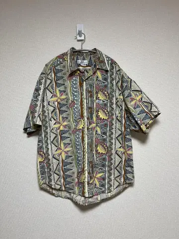 90년대 GUESS 게스 made in USA 꽃무늬 셔츠 페이즐리
