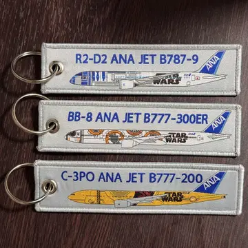 스타 워즈 ANA JET B777 B787 플라이트 택 3개 세트