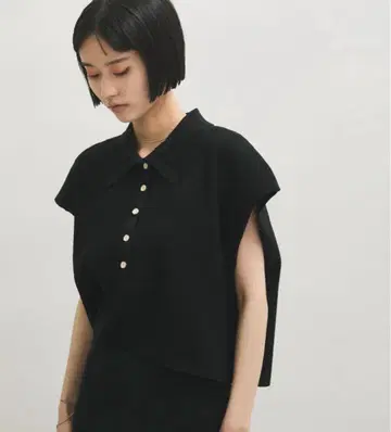 ADAM ET ROPE' 지속가능한 니트 폴로 TEE