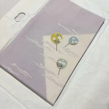 나고야 오비 명주 순수 실크 손그림 부채