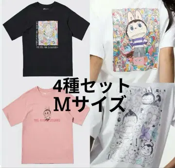 UNIQLO POPMART UT 라부부 유니클로 M 4매 세트