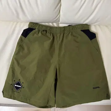 FCRB DOT AIR SHORTS S KHAKI
