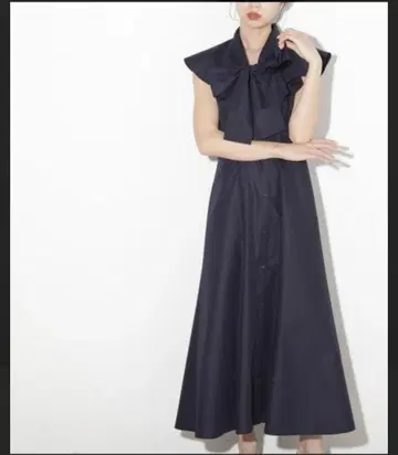 JILLbyJILLSTUART 러플 칼라 셔츠 원피스 M