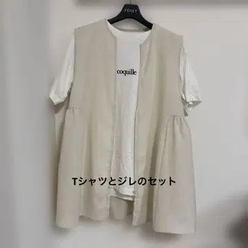 LOWRYS FARM 티셔츠와 베스트 세트