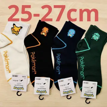 GU 포켓몬 픽셀 스타팅 포켓몬 양말 25cm - 27cm