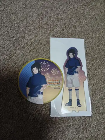 NARUTO 나루토 우치하 사스케 아크릴 스탠드 애니메이트 카페 불꽃놀이