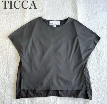 티카 TICCA 새상품급 돌먼 이소재 도킹 오버 실루엣 상의