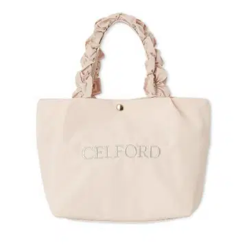 CELFORD 플륌 프릴 라메 자수 토트백
