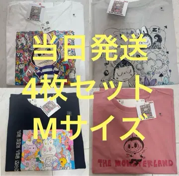 UNIQLO POPMART UT 라부부 M 사이즈 4매 세트