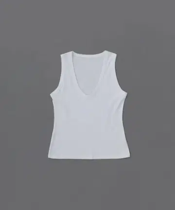 [ yo BIOTOP ] Cotton U tank top