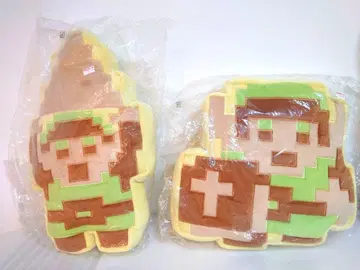 젤다의 전설 트라이포스 산에이 무역 봉제 인형 쿠션 도트 그림