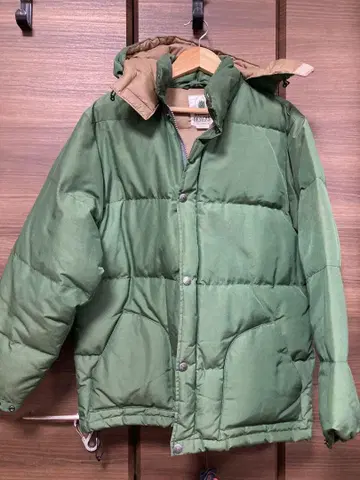 SIERRA DESIGNS 후드 그린 다운 자켓
