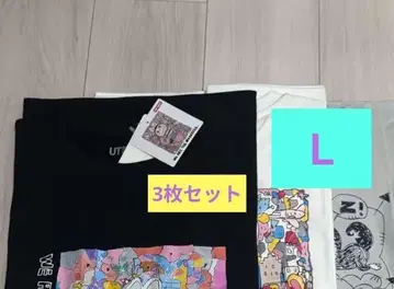 유니클로 라부부 T셔츠 L사이즈 3세트