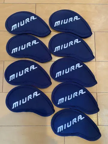 미우라기연 MIURA 아이언용 골프헤드커버 9개 세트
