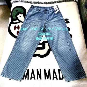 GAP 배기 스트라이프 데님 30W30L 신상 미사용 새상품