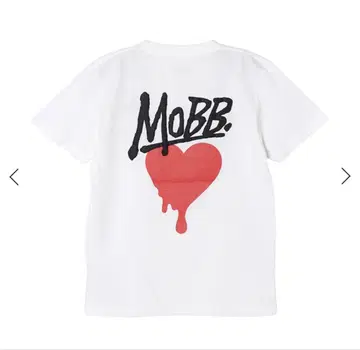 MOBB 로고 티셔츠 M 사이즈 화이트