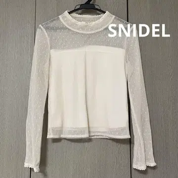 SNIDEL 스나이델 시어 탑 시스루 상의 프리 사이즈