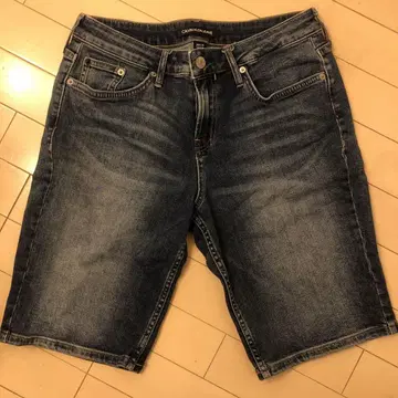 데님 숏팬츠 다크 블루