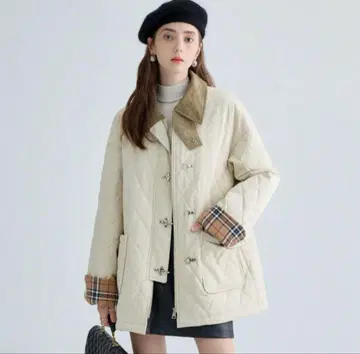 CHIC&THINGS 퀼팅 코튼 자켓